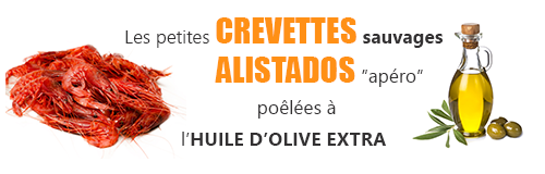 recette lefish gourmand de crevettes alistados saisies a l'huile d'olive extra vierge